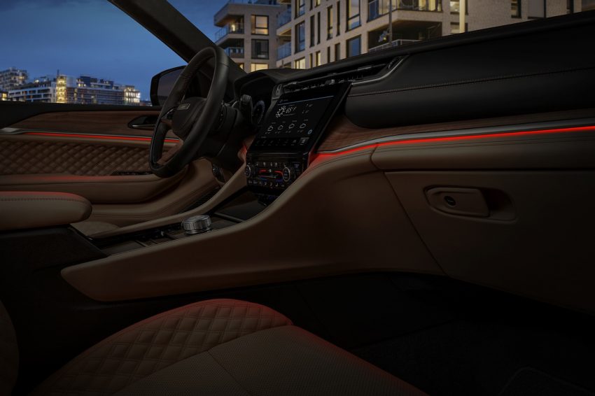 2021 Jeep Grand Cherokee L Summit Reserve - Interior, Ambient Lighting Wallpaper 850x566 #82