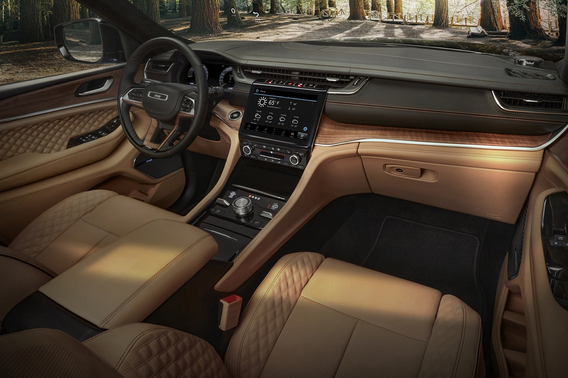 Download 2021 Jeep Grand Cherokee L Summit Reserve - Interior HD Wallpaper 1921x1280 #79
