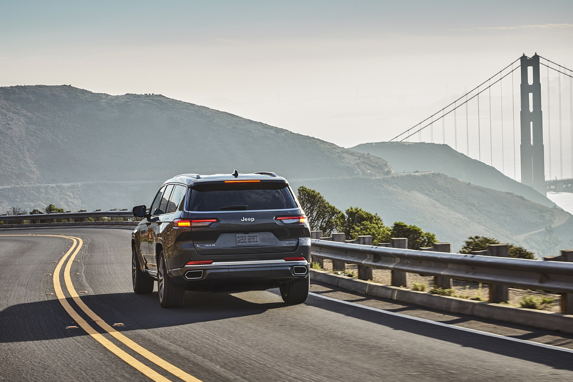 Download 2021 Jeep Grand Cherokee L Summit Reserve - Rear HD Wallpaper 1921x1280 #7