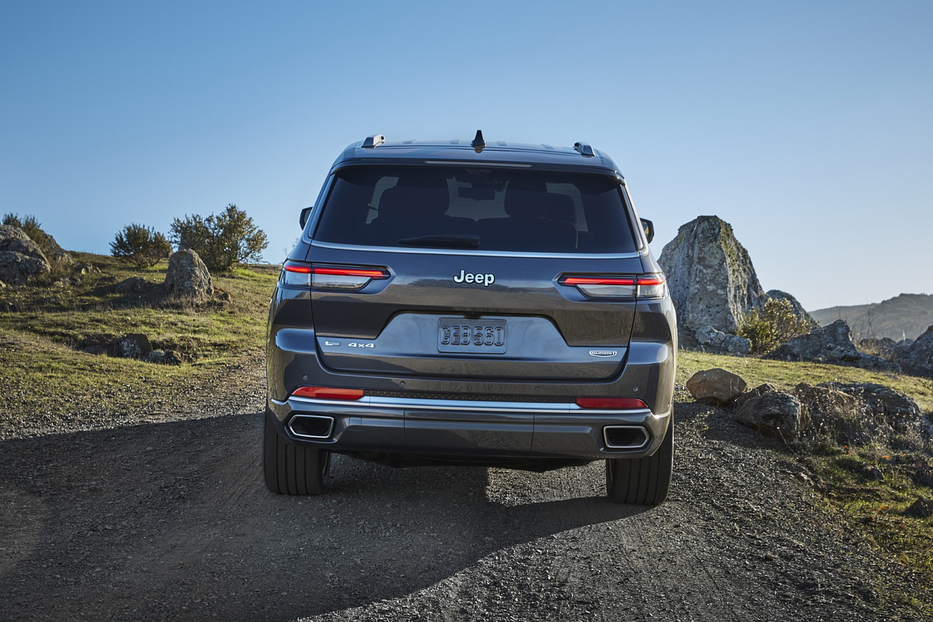 Download 2021 Jeep Grand Cherokee L Summit Reserve - Rear HD Wallpaper 1921x1281 #31