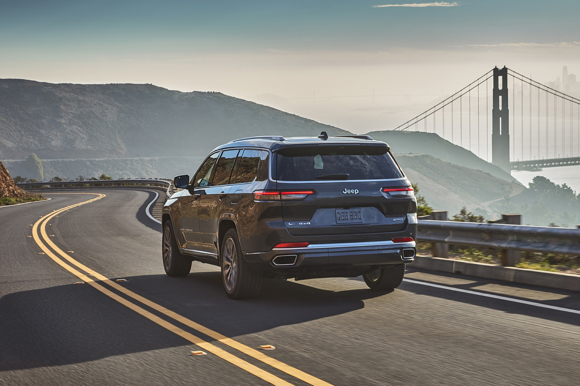 Download 2021 Jeep Grand Cherokee L Summit Reserve - Rear HD Wallpaper 1921x1281 #8