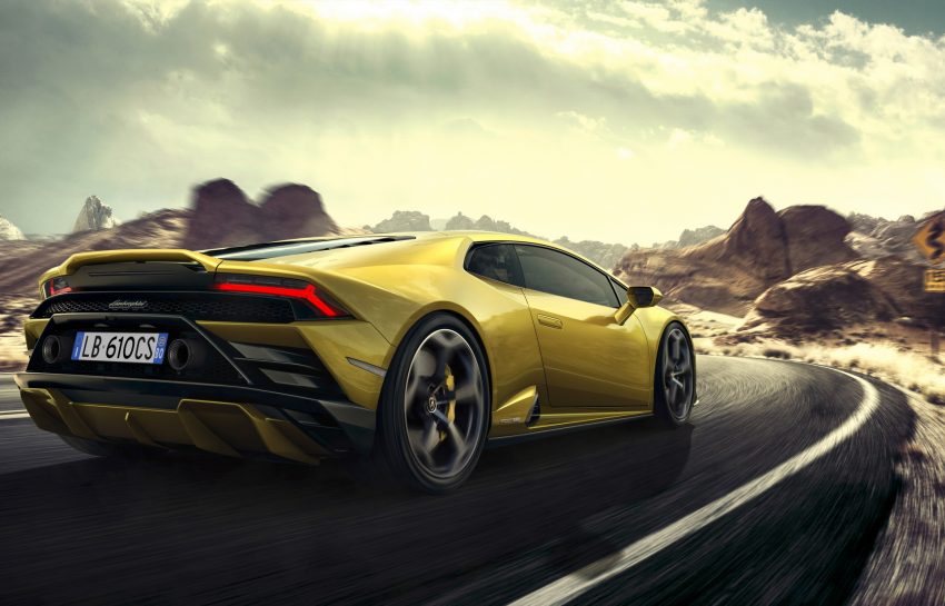 2021 Lamborghini Huracán EVO RWD - Rear Three-Quarter Wallpaper 850x545 #4