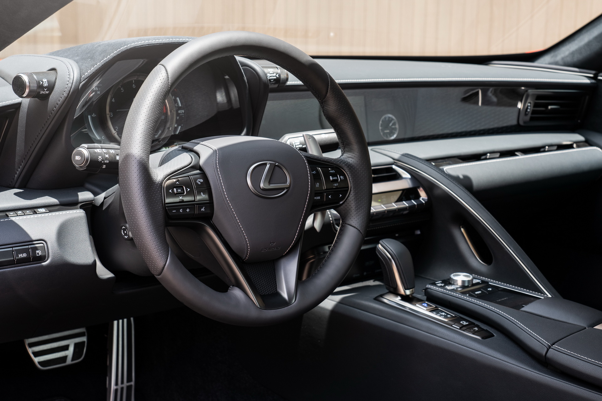 Download 2021 Lexus LC 500 Coupe - Interior, Steering Wheel HD Wallpaper 1920x1281 #38