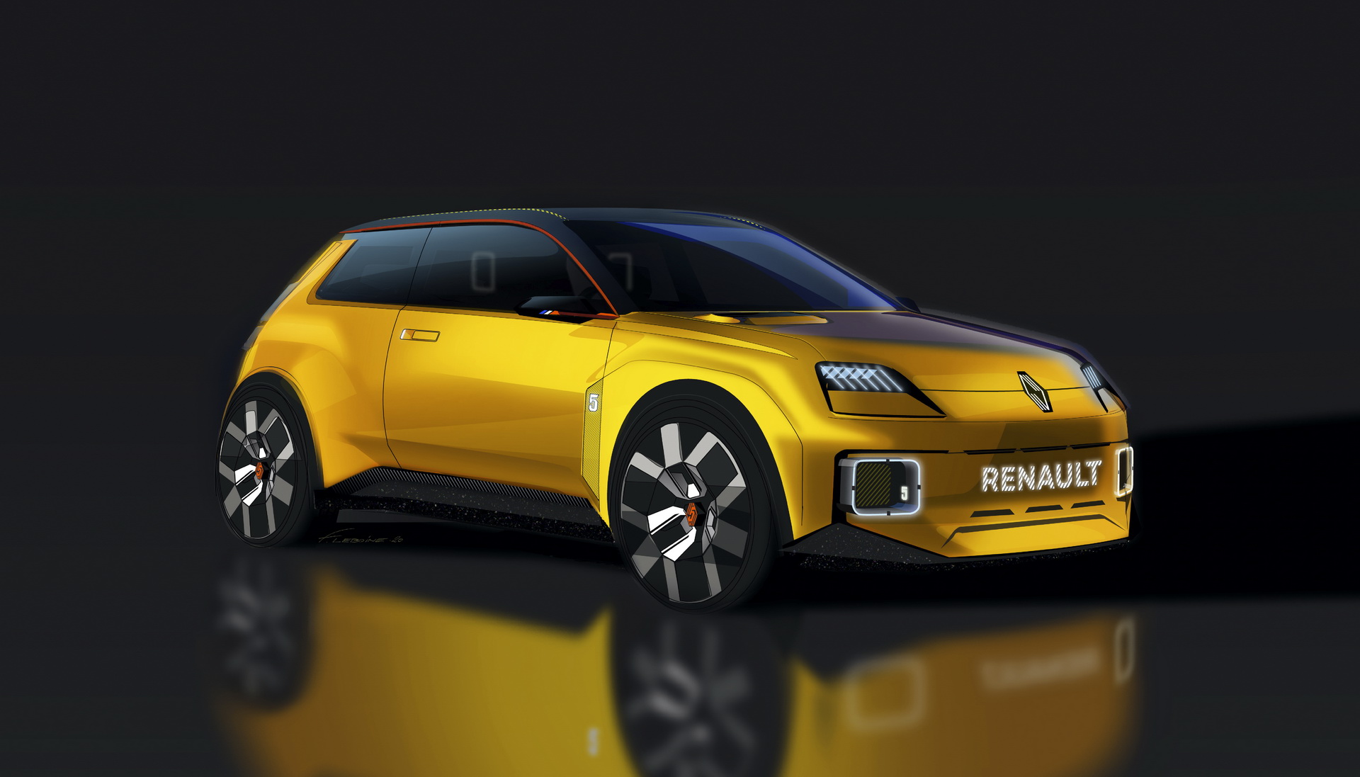 Download 2021 Renault 5 Prototype - Front Three-Quarter HD Wallpaper 1920x1097 #4