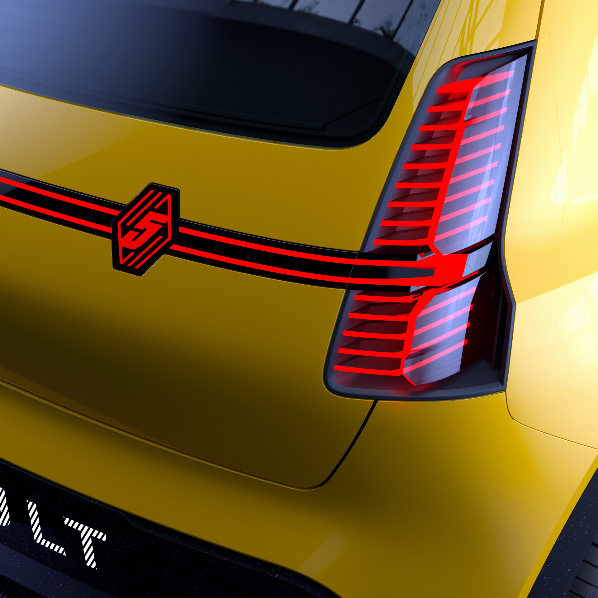 Download 2021 Renault 5 Prototype - Tail Light HD Wallpaper 1920x1920 #24