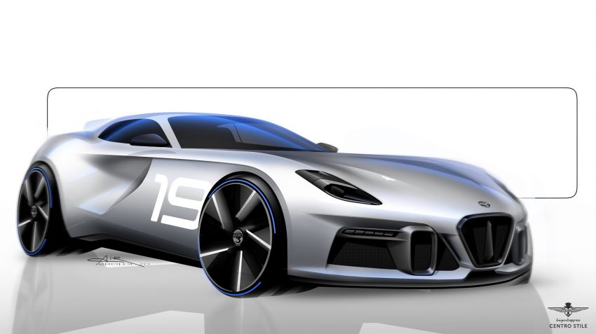 2021 Touring Superleggera Aero 3 - Design Sketch Wallpaper 850x477 #104