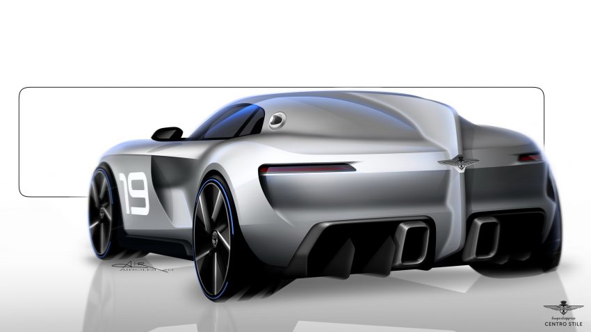 2021 Touring Superleggera Aero 3 - Design Sketch Wallpaper 850x477 #105