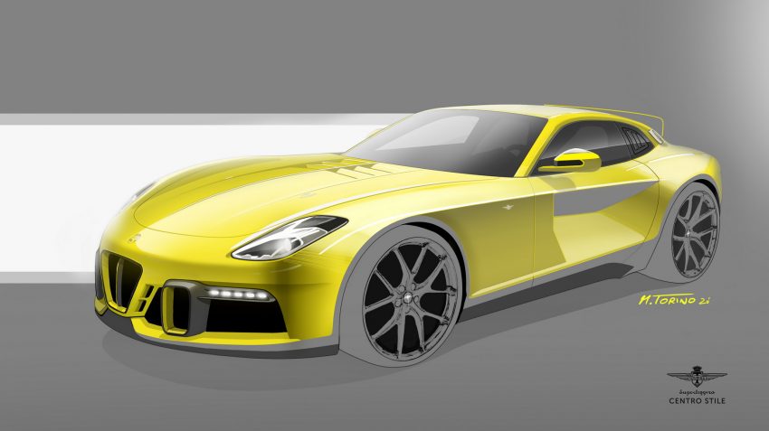 2021 Touring Superleggera Aero 3 - Design Sketch Wallpaper 850x477 #107