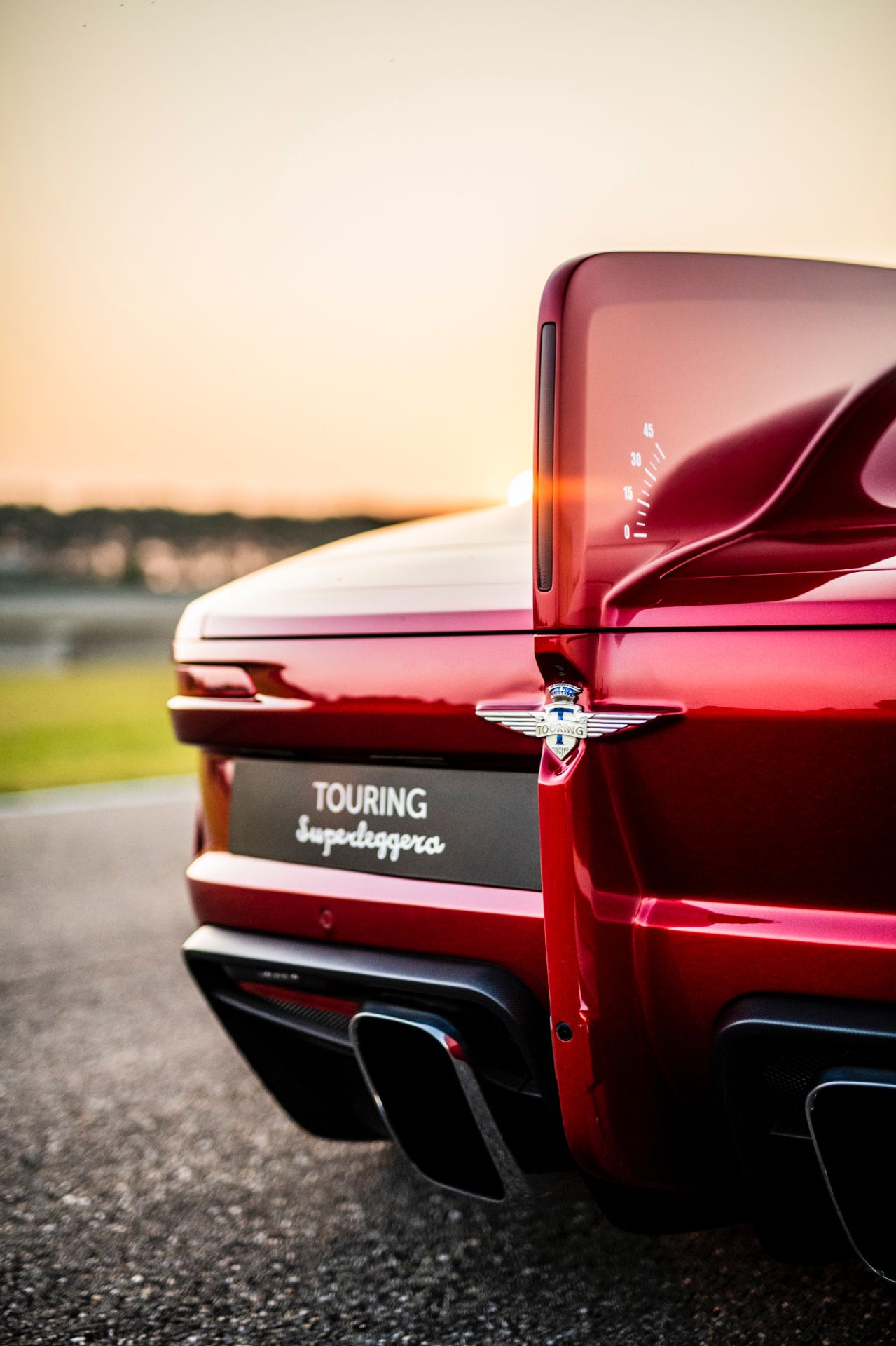 Download 2021 Touring Superleggera Aero 3 - Exhaust HD Phone Wallpaper 1279x1920 #46