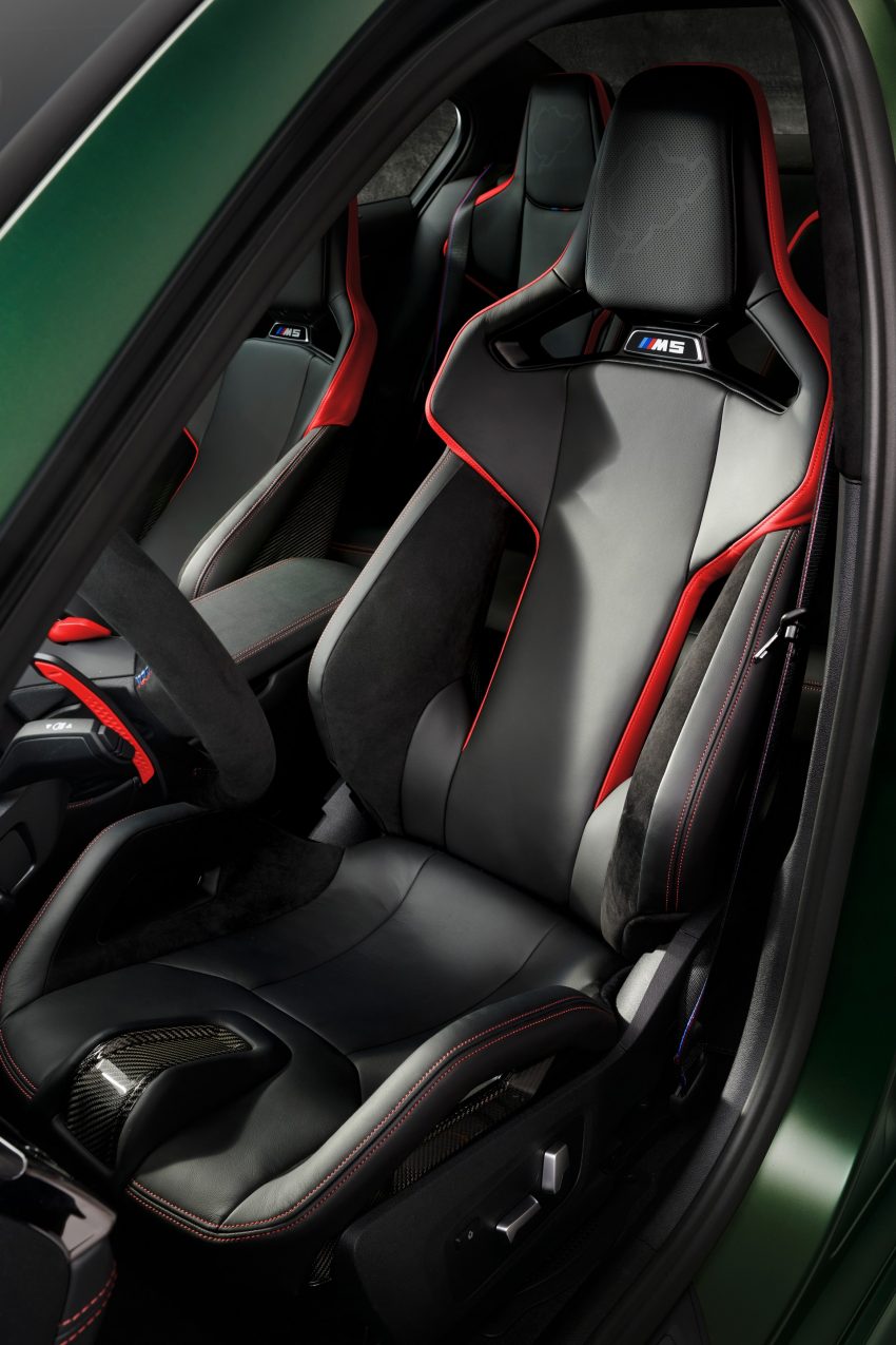 2022 BMW M5 CS - Interior, Front Seats Phone Wallpaper 850x1275 #121