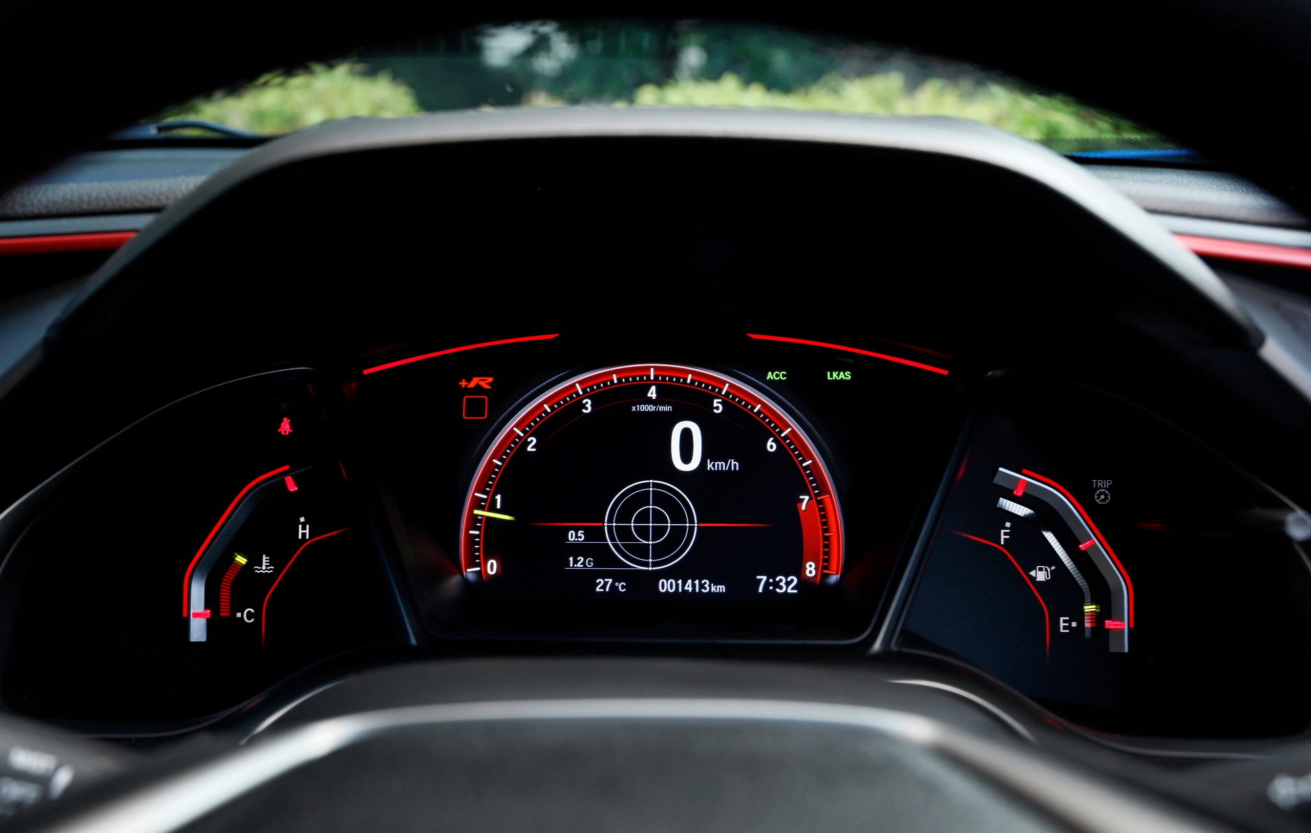 Download 2020 Honda Civic Type R - Instrument Cluster HD Wallpaper 2560x1627 #40