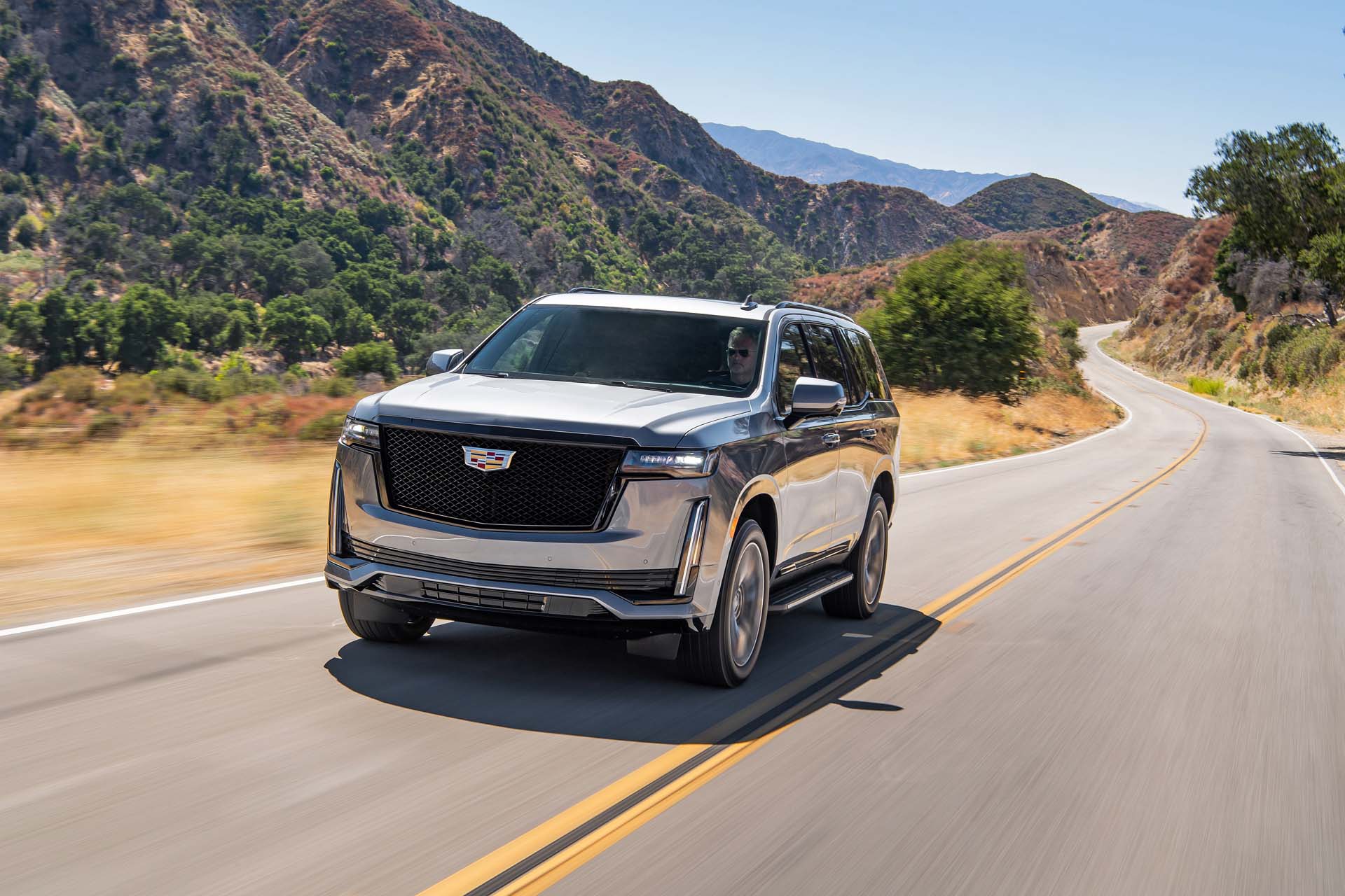 Download 2021 Cadillac Escalade - Front Three-Quarter HD Wallpaper 1920x1280 #1