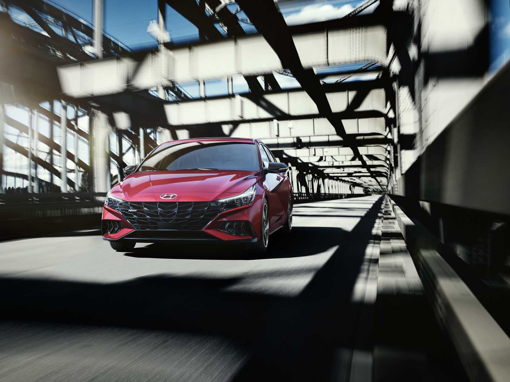 Download 2021 Hyundai Elantra N Line - Front HD Wallpaper 1707x1280 #107