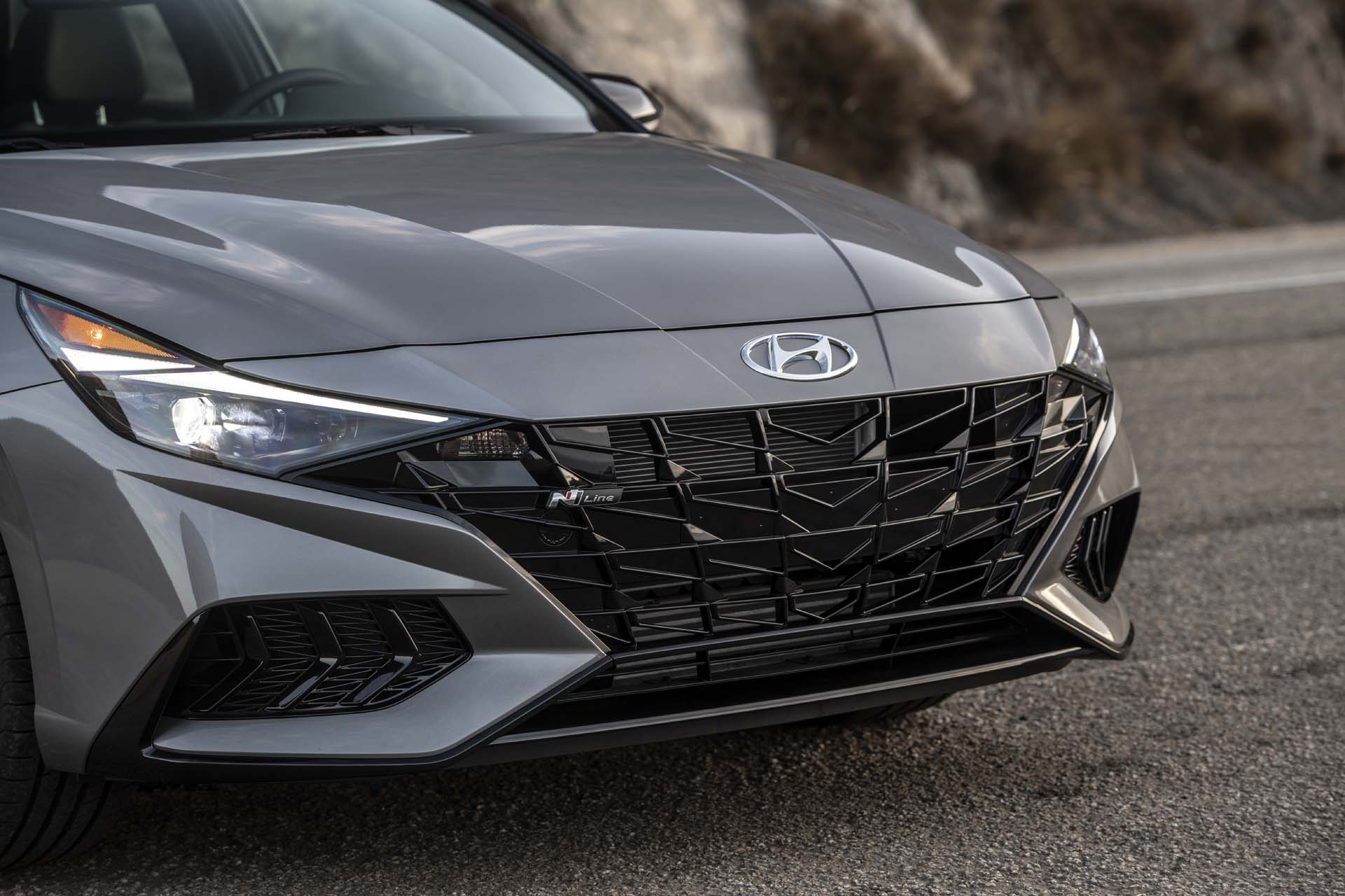 Download 2021 Hyundai Elantra N Line - Grill HD Wallpaper 1920x1280 #77