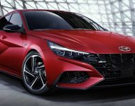 2021 Hyundai Elantra N Line - Headlight Wallpaper 190x150