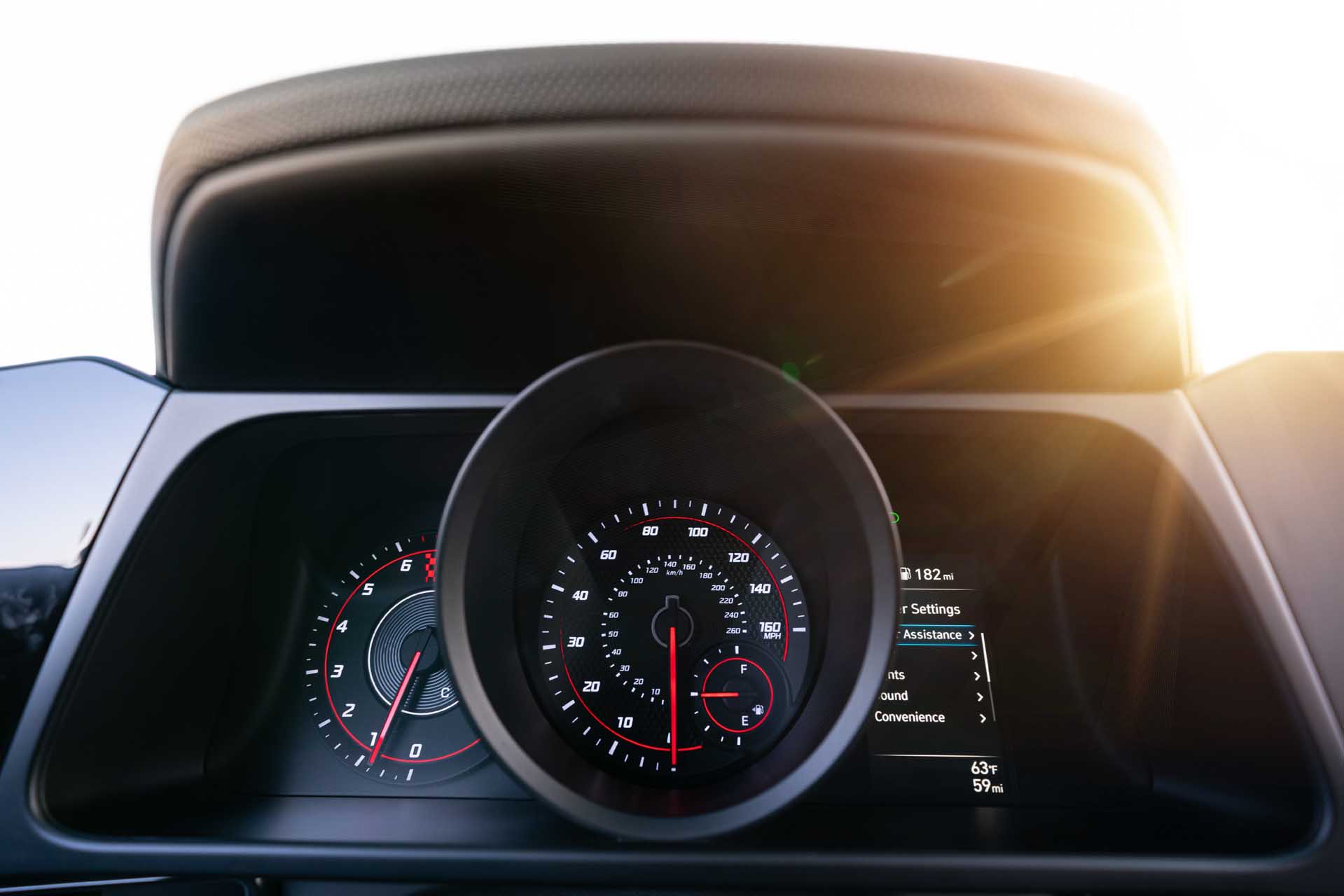 Download 2021 Hyundai Elantra N Line - Instrument Cluster HD Wallpaper 1919x1280 #58