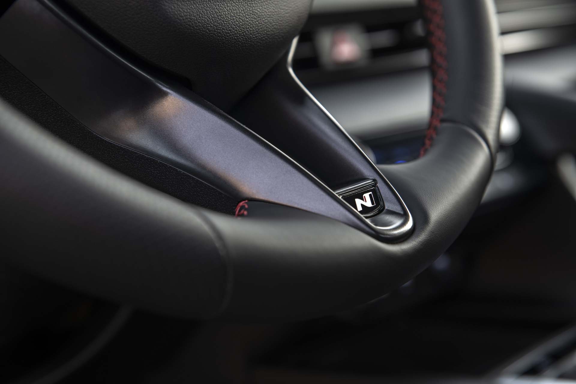 Download 2021 Hyundai Elantra N Line - Interior, Steering Wheel HD Wallpaper 1920x1280 #103