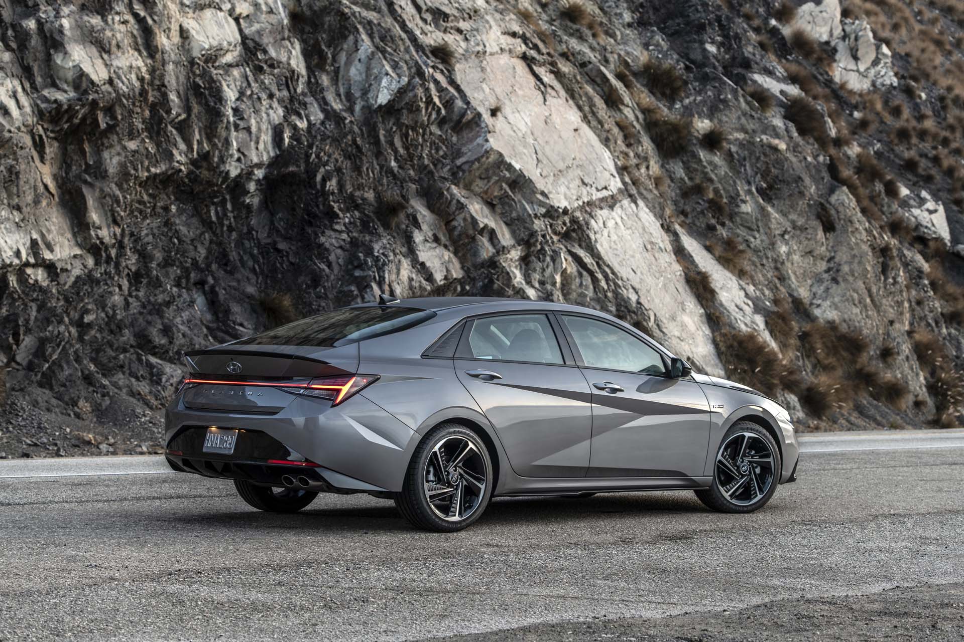 Download 2021 Hyundai Elantra N Line - Rear Three-Quarter HD Wallpaper 1920x1280 #73