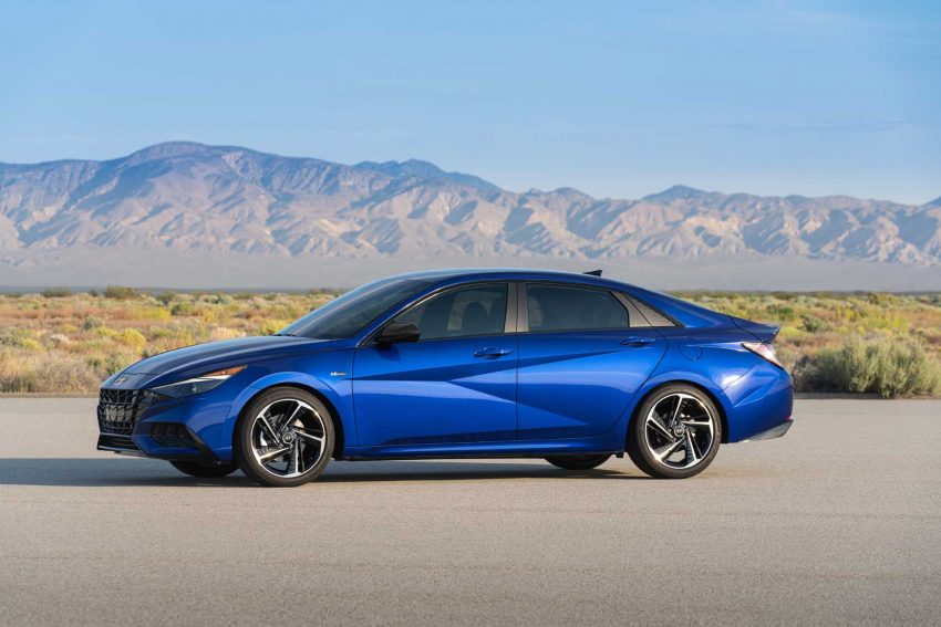 2021 Hyundai Elantra N Line - Side Wallpaper 850x567 #26