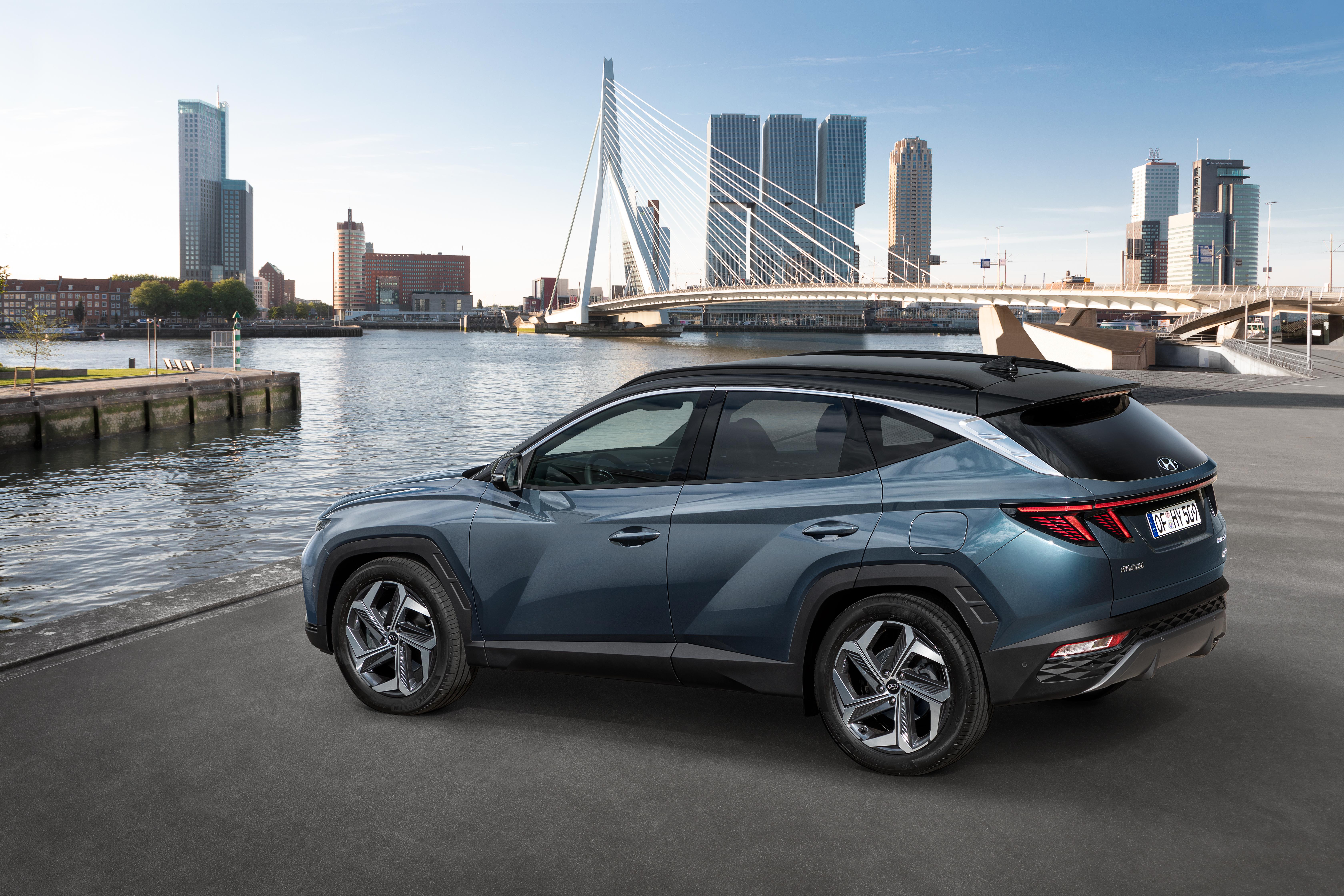 Download 2021 Hyundai Tucson Hybrid - Rear Three-Quarter HD Wallpaper 6720x4480 #5
