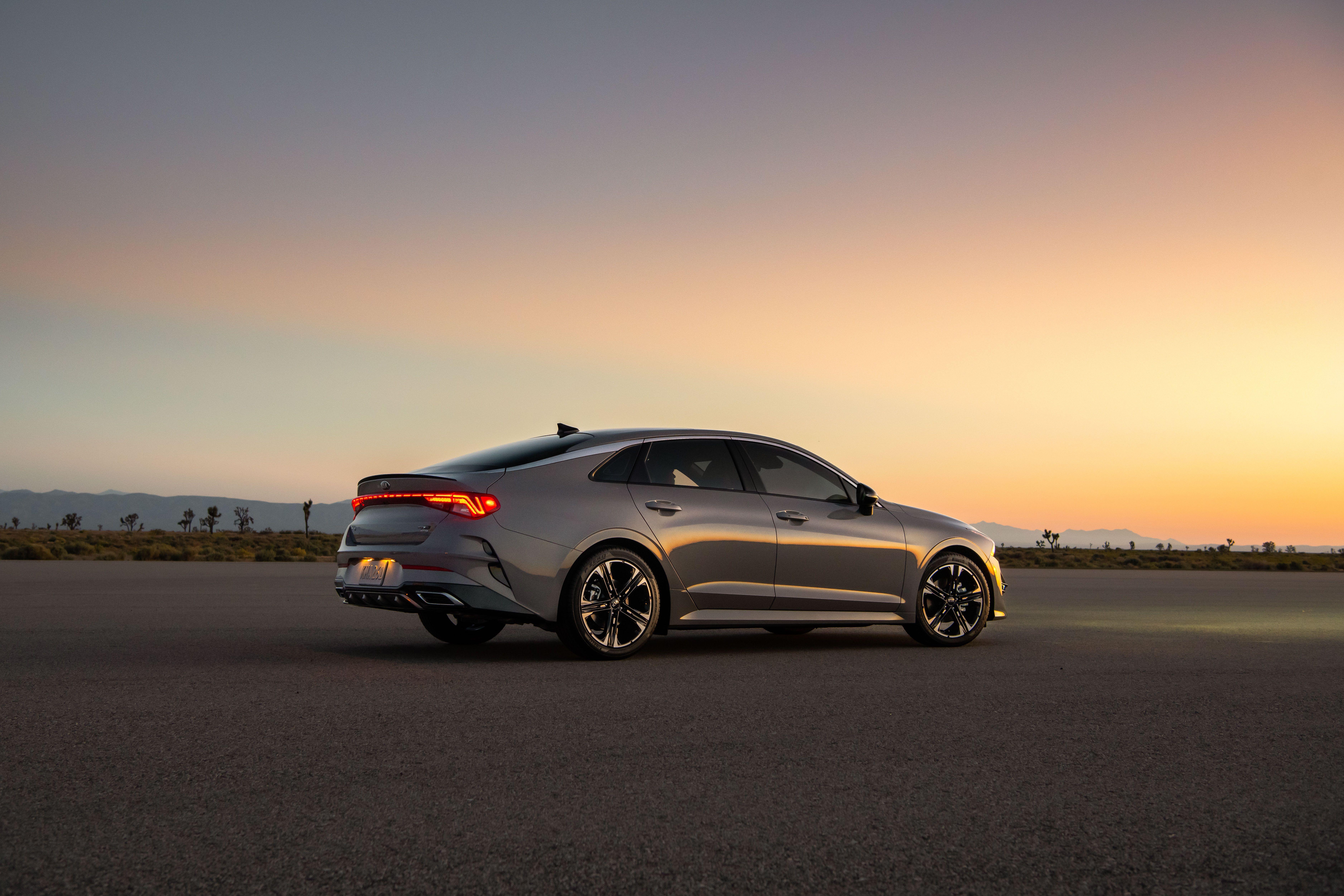 Download 2021 Kia K5 GT-Line AWD - Rear Three-Quarter HD Wallpaper 7508x5005 #10