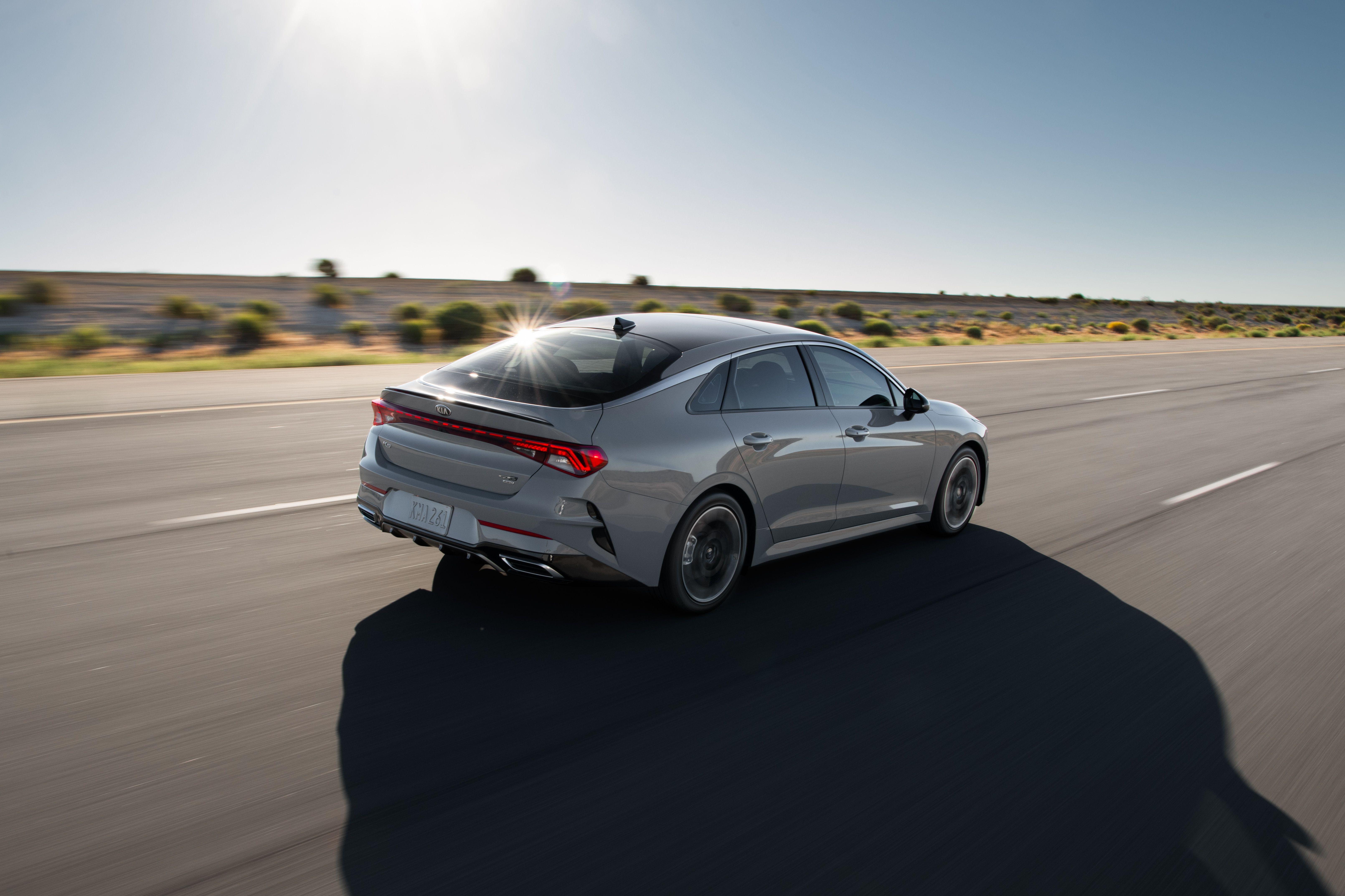 Download 2021 Kia K5 GT-Line AWD - Rear Three-Quarter HD Wallpaper 6440x4293 #4