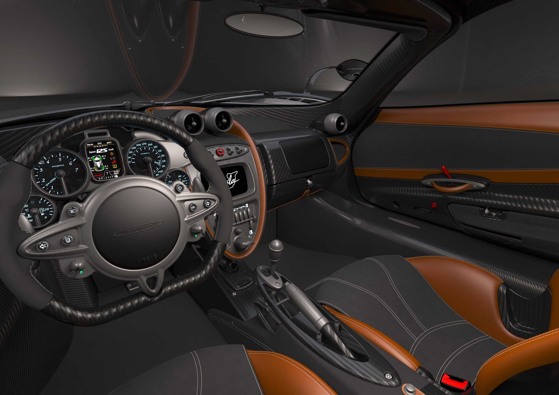 Download 2021 Pagani Imola - Interior, Cockpit HD Wallpaper 1920x1358 #9
