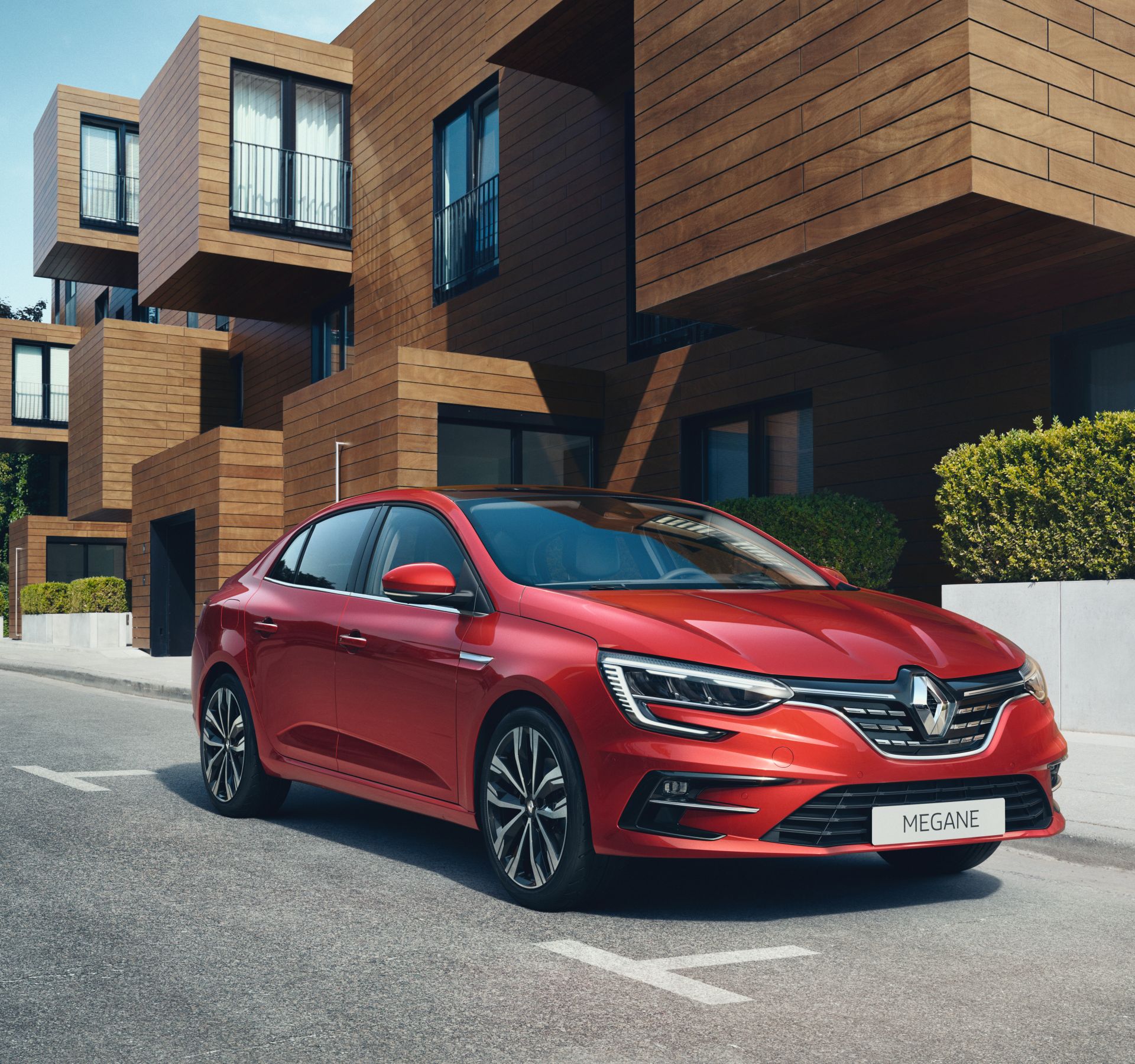 Download 2021 Renault Megane Sedan - Front Three-Quarter HD Wallpaper 1920x1799 #2
