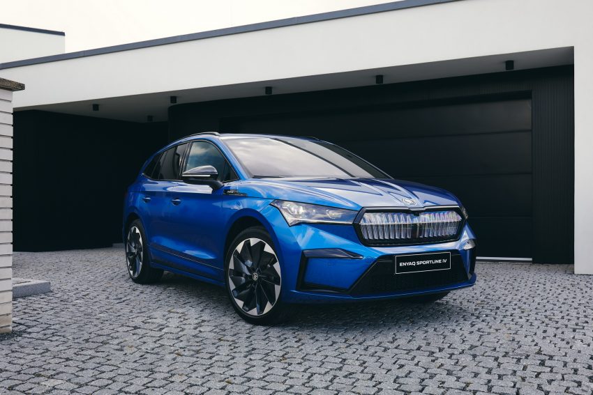 2021 Skoda Enyaq Sportline iV 80x - Front Three-Quarter Wallpaper 850x567 #27