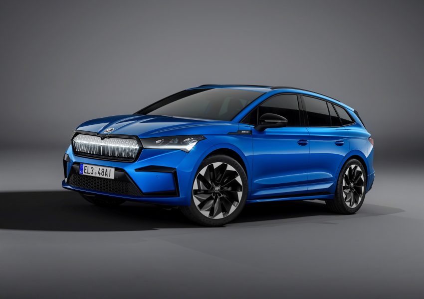 2021 Skoda Enyaq Sportline iV 80x - Front Three-Quarter Wallpaper 850x601 #80