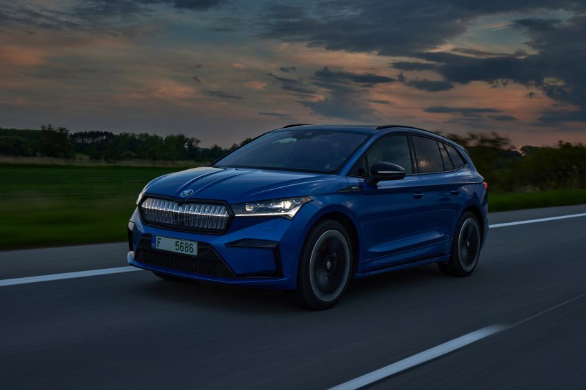 2021 Skoda Enyaq Sportline iV 80x - Front Three-Quarter Wallpaper 850x567 #47