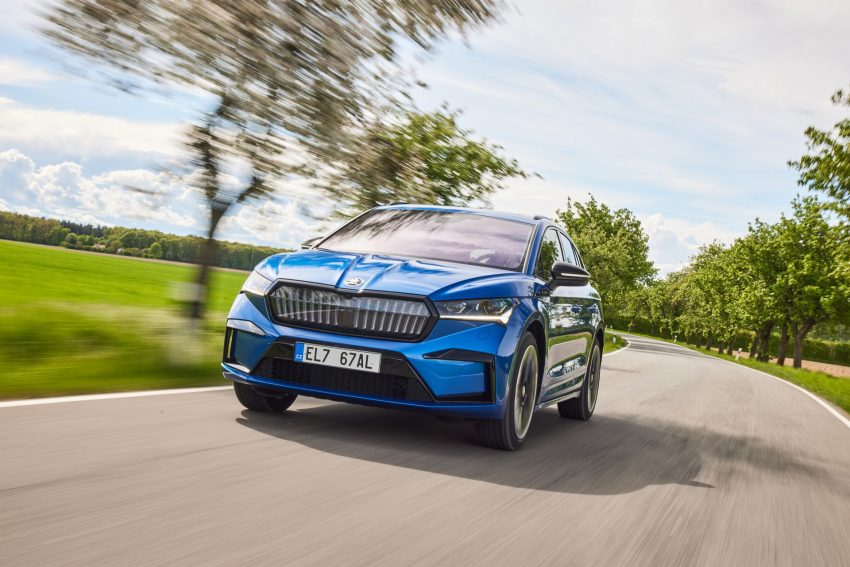 2021 Skoda Enyaq Sportline iV 80x - Front Three-Quarter Wallpaper 850x567 #18