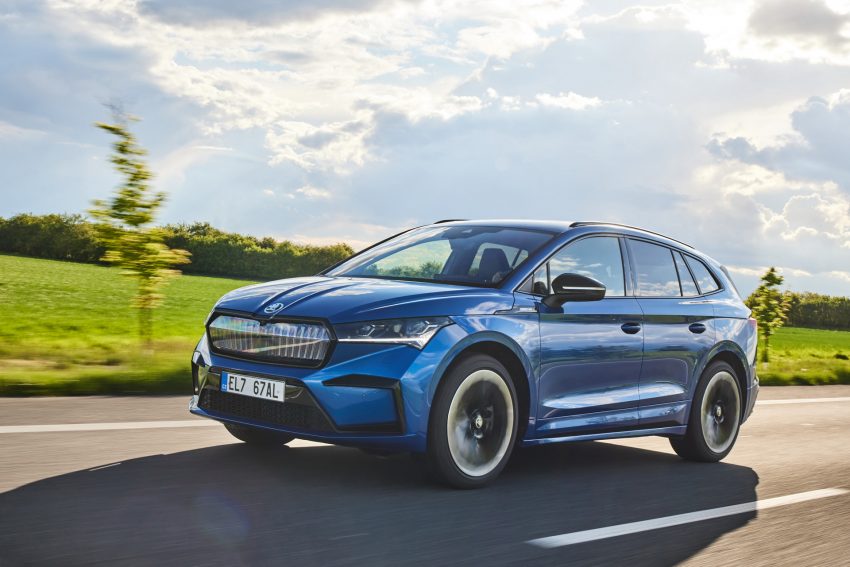 2021 Skoda Enyaq Sportline iV 80x - Front Three-Quarter Wallpaper 850x567 #3