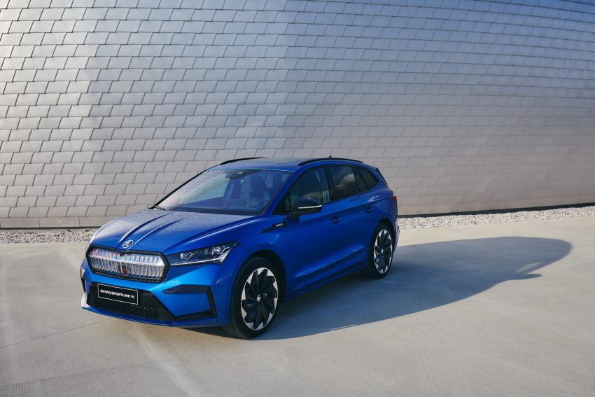 2021 Skoda Enyaq Sportline iV 80x - Front Three-Quarter Wallpaper 850x567 #34