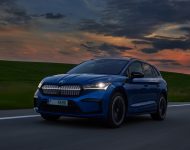 2021 Skoda Enyaq Sportline iV 80x - Front Three-Quarter Wallpaper 190x150
