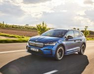 2021 Skoda Enyaq Sportline iV 80x - Front Three-Quarter Wallpaper 190x150