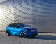 2021 Skoda Enyaq Sportline iV 80x - Front Three-Quarter Wallpaper 190x150