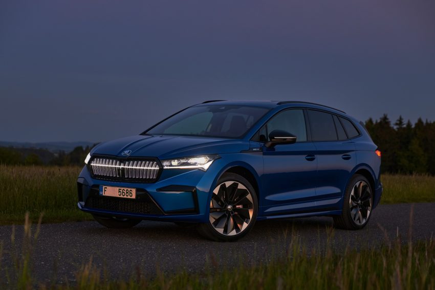2021 Skoda Enyaq Sportline iV 80x - Front Three-Quarter Wallpaper 850x567 #51