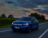 2021 Skoda Enyaq Sportline iV 80x - Front Three-Quarter Wallpaper 190x150