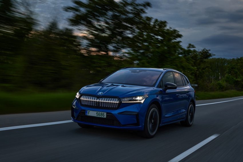 2021 Skoda Enyaq Sportline iV 80x - Front Three-Quarter Wallpaper 850x567 #50