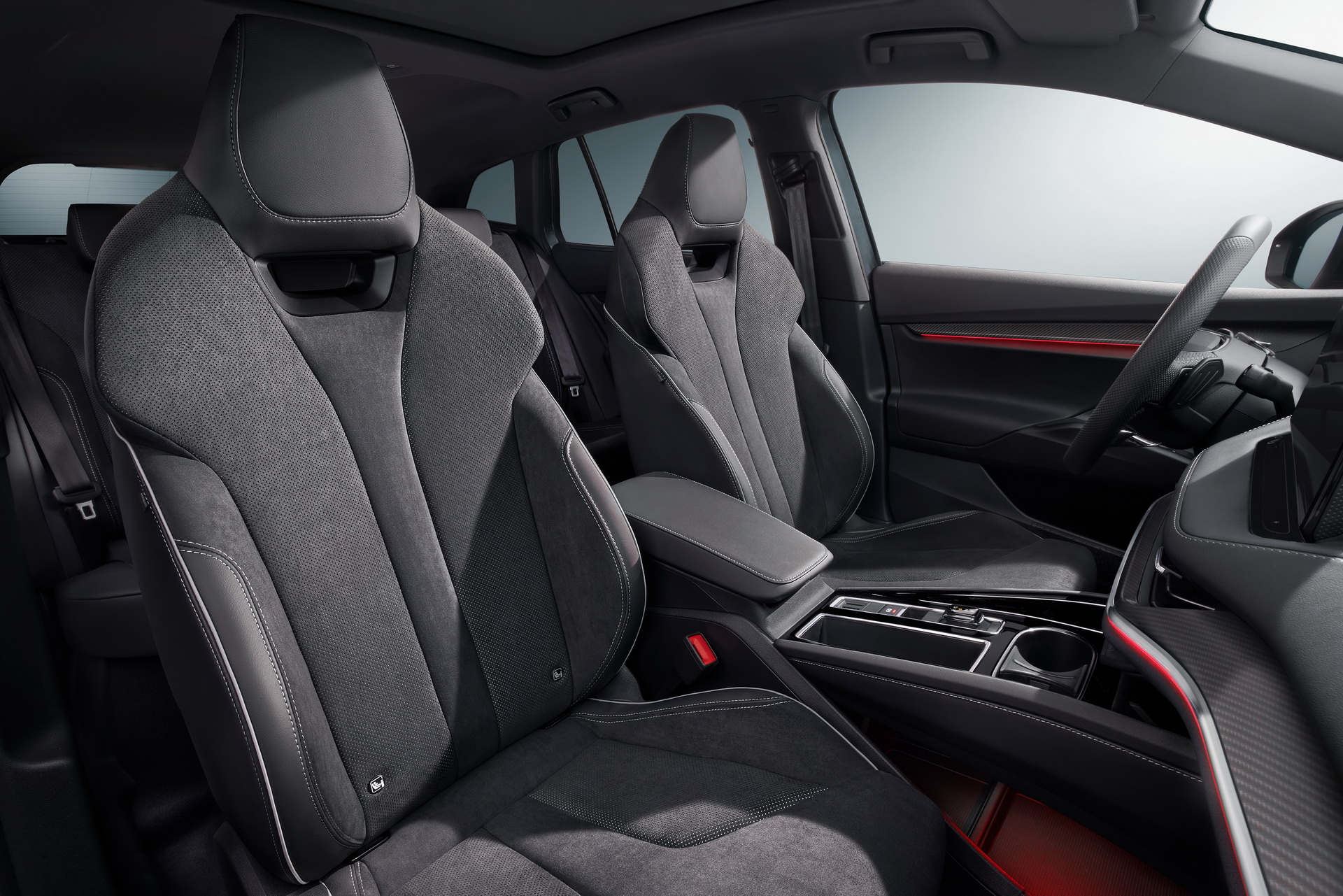 Download 2021 Skoda Enyaq Sportline iV 80x - Interior, Front Seats HD Wallpaper 1920x1281 #85