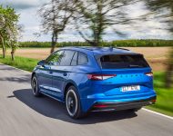 2021 Skoda Enyaq Sportline iV 80x - Rear Three-Quarter Wallpaper 190x150