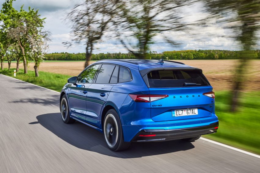 2021 Skoda Enyaq Sportline iV 80x - Rear Three-Quarter Wallpaper 850x567 #22