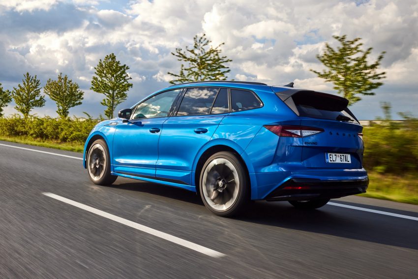 2021 Skoda Enyaq Sportline iV 80x - Rear Three-Quarter Wallpaper 850x567 #2