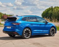 2021 Skoda Enyaq Sportline iV 80x - Rear Three-Quarter Wallpaper 190x150