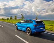2021 Skoda Enyaq Sportline iV 80x - Rear Three-Quarter Wallpaper 190x150