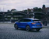 2021 Skoda Enyaq Sportline iV 80x - Rear Three-Quarter Wallpaper 190x150