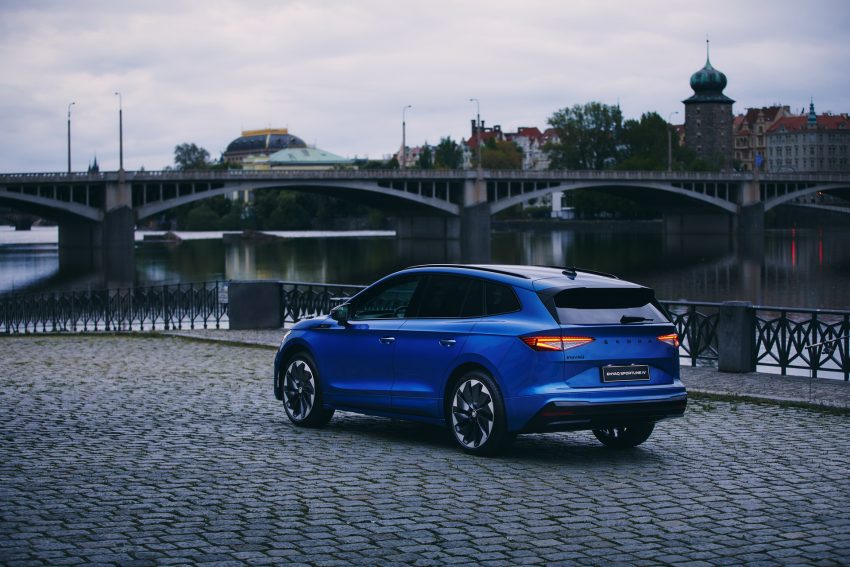 2021 Skoda Enyaq Sportline iV 80x - Rear Three-Quarter Wallpaper 850x567 #45