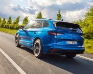 2021 Skoda Enyaq Sportline iV 80x - Rear Three-Quarter Wallpaper 190x150