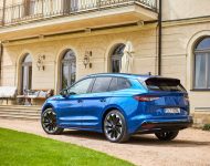 2021 Skoda Enyaq Sportline iV 80x - Rear Three-Quarter Wallpaper 190x150